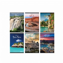 ZVEZEK A4 ČRTE STREET TRAVEL